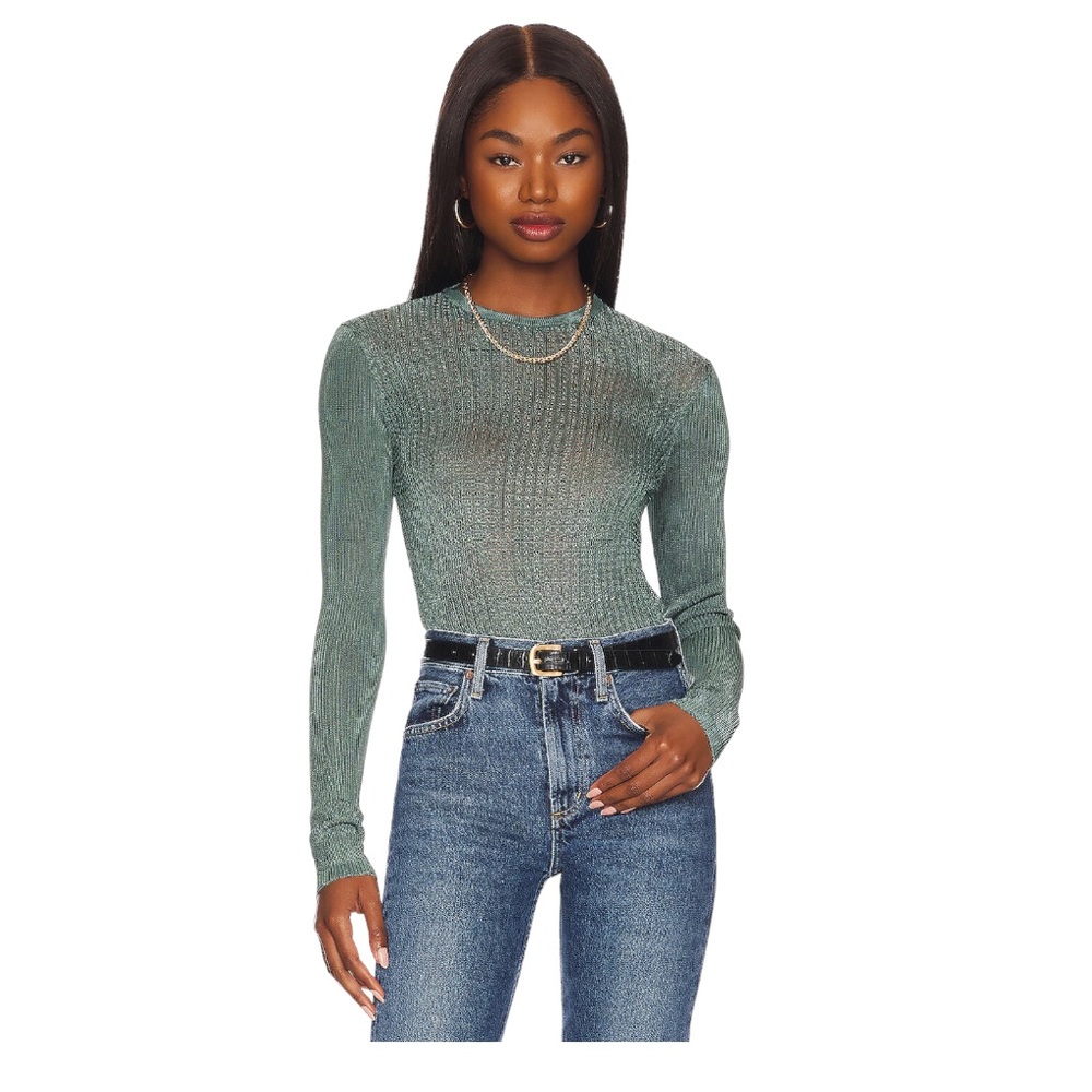 Free People H20 Crew Pullover in Jaded